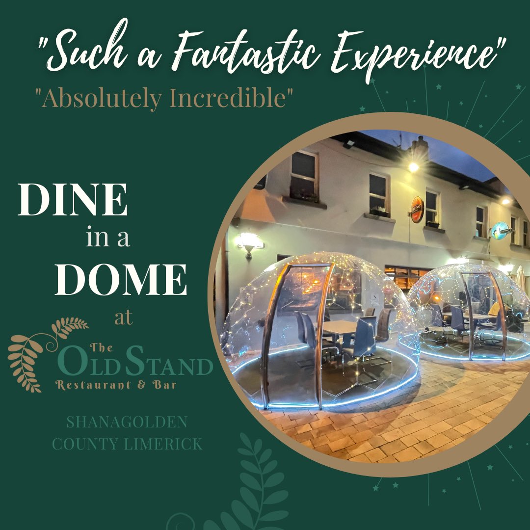 The Old Stand Shanagolden (@stand_old) on Twitter photo Celebrate the Magic with <a href="/dineatdome/">dineatdome</a> experience at the old stand
#westlimerickfood #howlimerick #LimerickEdgeEmbrace Celebrate the Magic with <a href="/dineatdome/">dineatdome</a> experience at the old stand
#westlimerickfood #howlimerick #LimerickEdgeEmbrace