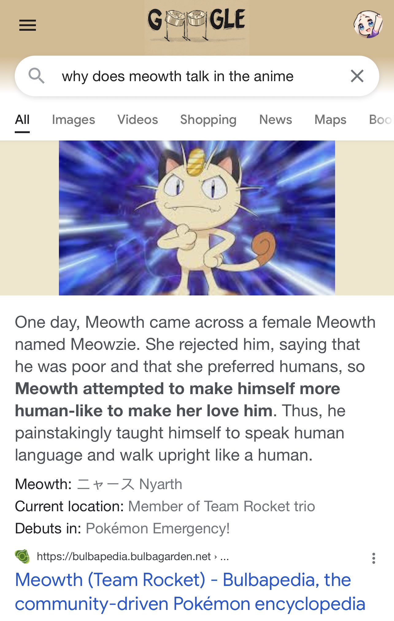 why can meowth speak｜TikTok Search