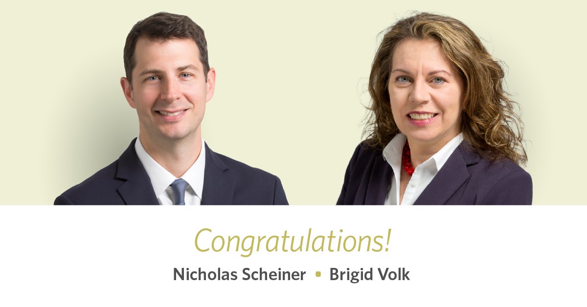 Greene Espel proudly congratulates Nicholas Scheiner, who is recognized by <a href="/LawyerMN/">Minnesota Lawyer</a> as a 2022 Up &amp; Coming Attorney, and Brigid Volk, our Litigation Support Manager, who is recognized as a 2022 Unsung Legal Hero! #deliberatelydifferent
greeneespel.com/awardi-minneso…