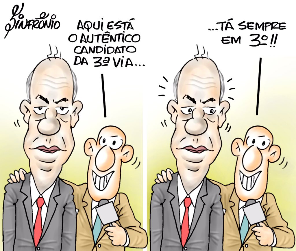 Sinfronio1's tweet photo. #terceiravia #cirogomes #ciro #eleicoes2022 #eleicoes #presidente #presidencia #charge #humor #cartum https://t.co/jA5glZQcL0