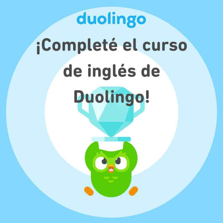 AlejandroCurci's tweet photo. ¡Completé el curso de inglés de Duolingo! https://t.co/HRVBzknlDF