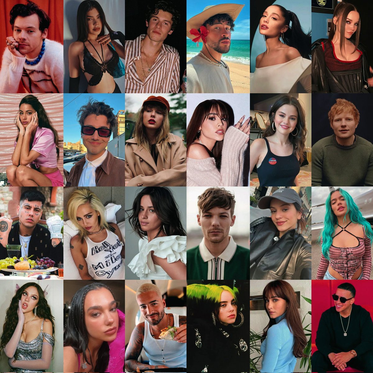 macagvotes's tweet image. 📥 | DINÁMICA KCA; 24 votos por persona 

- comenta el nombre de todos lxs cantantes que conozcas de la imagen + los hts 

#MacarenaGarcia #Humbe #JoaquinBondoniFashion #KCAMexico