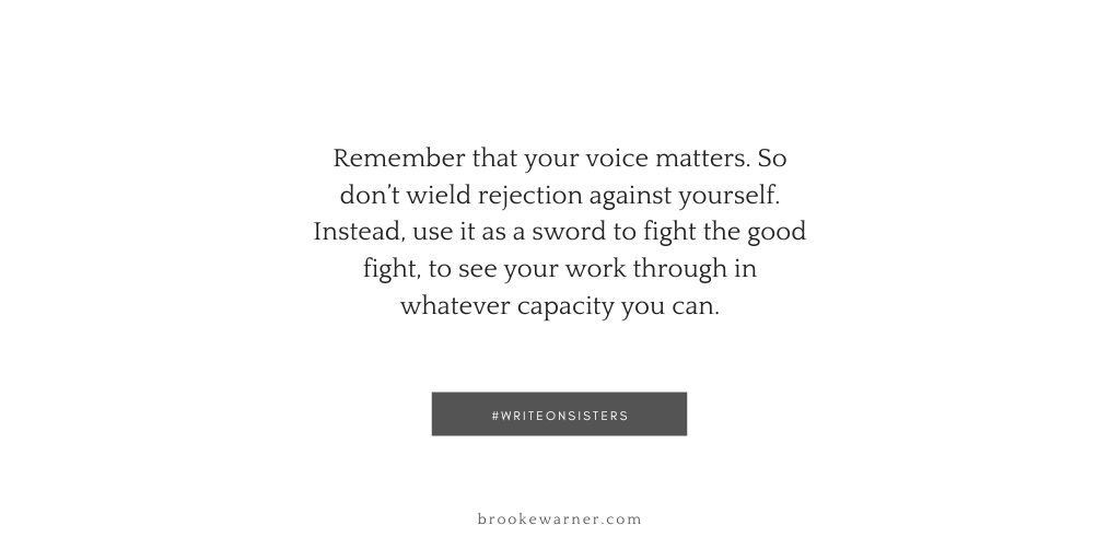 brooke_warner's tweet photo. We’re not even close to gender parity in publishing, but one of the first steps in getting there is to publish. Embrace rejection and #WriteOnSisters! https://t.co/iduUIH4oWa