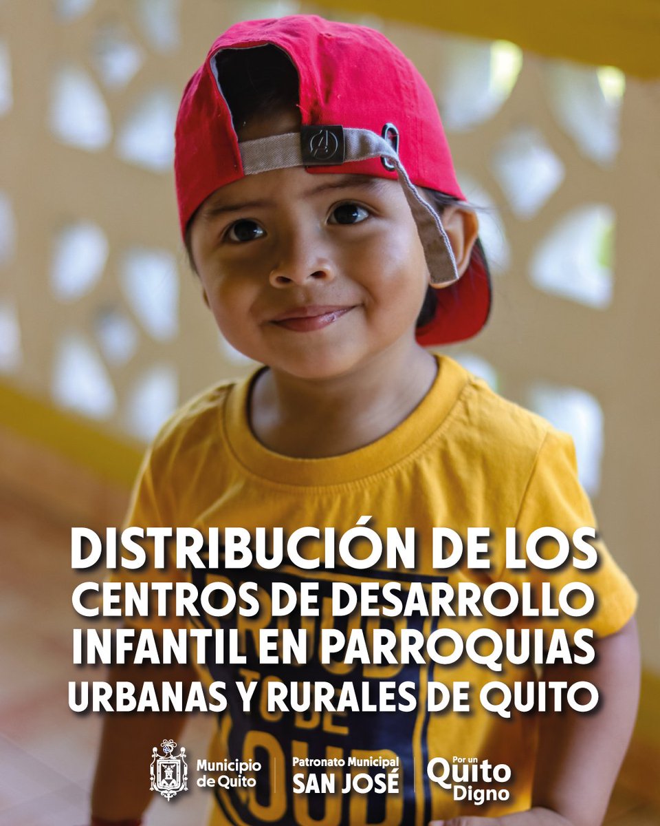 PatronatoSJ's tweet photo. Queremos que la niñez👶🏽 de Quito cuente con centros especializados para su cuidado y transformar la vida de miles de niñas y niños, y sus familias. Los nuevos CDI priorizan 57 puntos estratégicos urbanos y rurales.

📢 Aún puedes postular: https://t.co/yDkVKKdjqG

@santiguarderas https://t.co/hopjlDoMaU