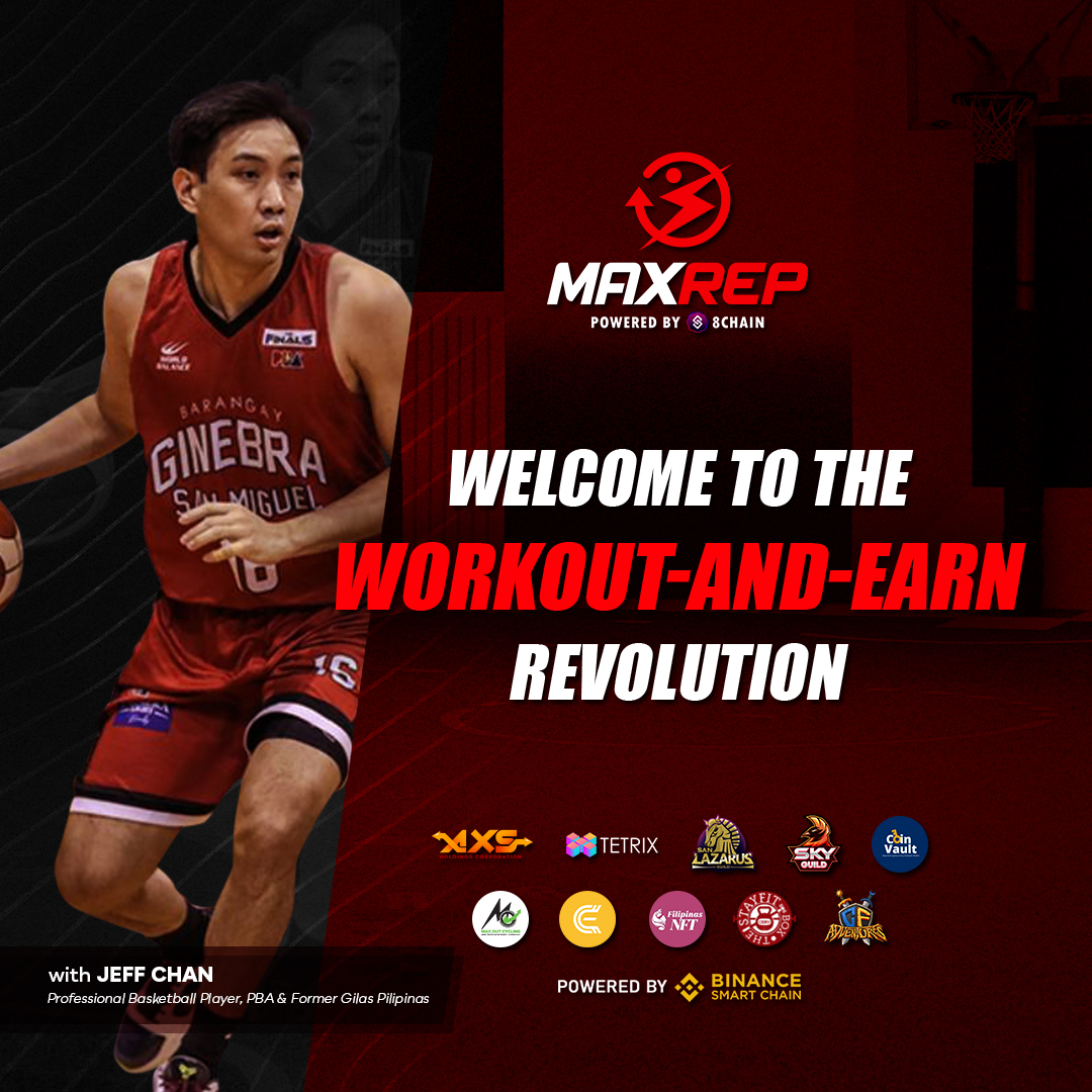 8CHAINMetaverse's tweet photo. Born and raised in Bacolod, UAAP's 3x Champion, PBA's 6x Champion, &amp; Former Gilas Pilipinas, sharp-shooter, Jeffrei Allan Chan (Jeff Chan) joins MaxRep Workout-and-Earn Revolution! 🔥

Welcome to the METAVERSE, @jeffreichan16! 🚀 https://t.co/5RgkQteQzr