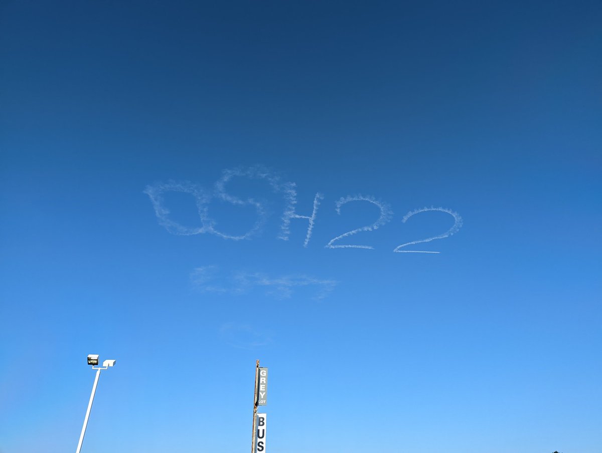 Joshwx's tweet photo. #OSH22 #EAAairventure Great day today, can't wait for tomorrow https://t.co/fHcvi8cDTY