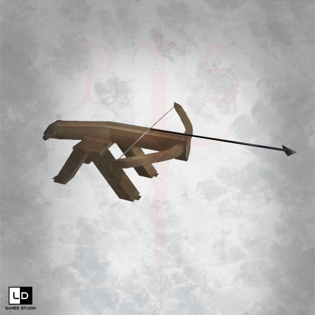 LightDarkGames's tweet photo. Use mighty weapons of death to bring doom to your foes. 3D model of the crossbow. 

#towerdefence #IndieGameDev #3DModel 

Credit to the artists:

Brett Higham - Crossbow 3D model and Textures
LinkedIn: https://t.co/85yIlcsehZ https://t.co/WTluxlSa5g