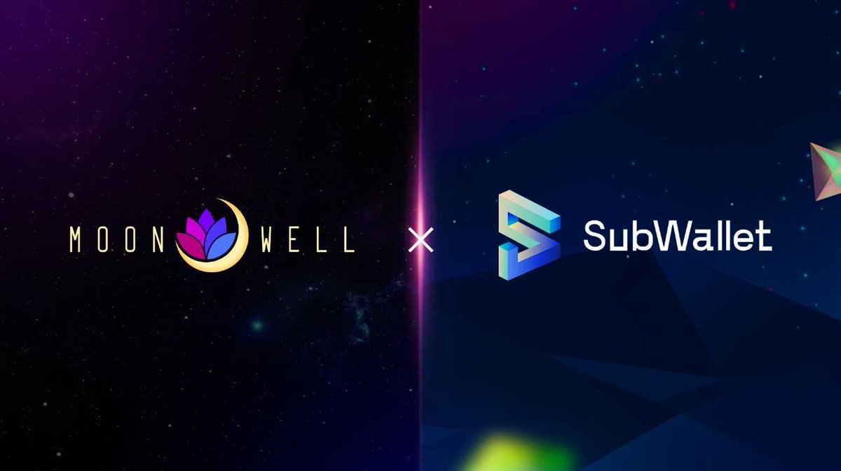 MoonwellDeFi's tweet photo. Moonwell now supports @subwalletapp. This integration builds on the Moonwell community’s desire to help the broader Dotsama ecosystem grow, and enables the use of a single wallet to interact with both Substrate and EVM parachains like @MoonriverNW and @MoonbeamNetwork https://t.co/N9Dy7PQOZU
