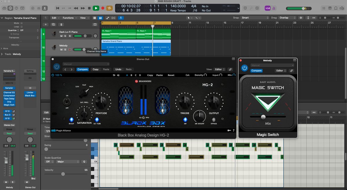 IAMDJECKO's tweet photo. Finally got my 3-note melody going... #logicpro #audioproduction #audioengineer #studiotime @BabyAudio #pianonotes https://t.co/coUvZnWtqU