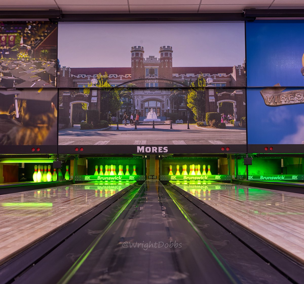 WrightDobbs's tweet photo. The new bowling center at The @floridastate University.
As an alum, it's exciting to see this new union almost operational! They're in a soft opening, so went by to get some pictures of the new center! Can't wait to bowl! #FSUNewUnion #IHeartTally #FSU #Seminoles #Noles #FSUAlum https://t.co/gRKKbnBxbK