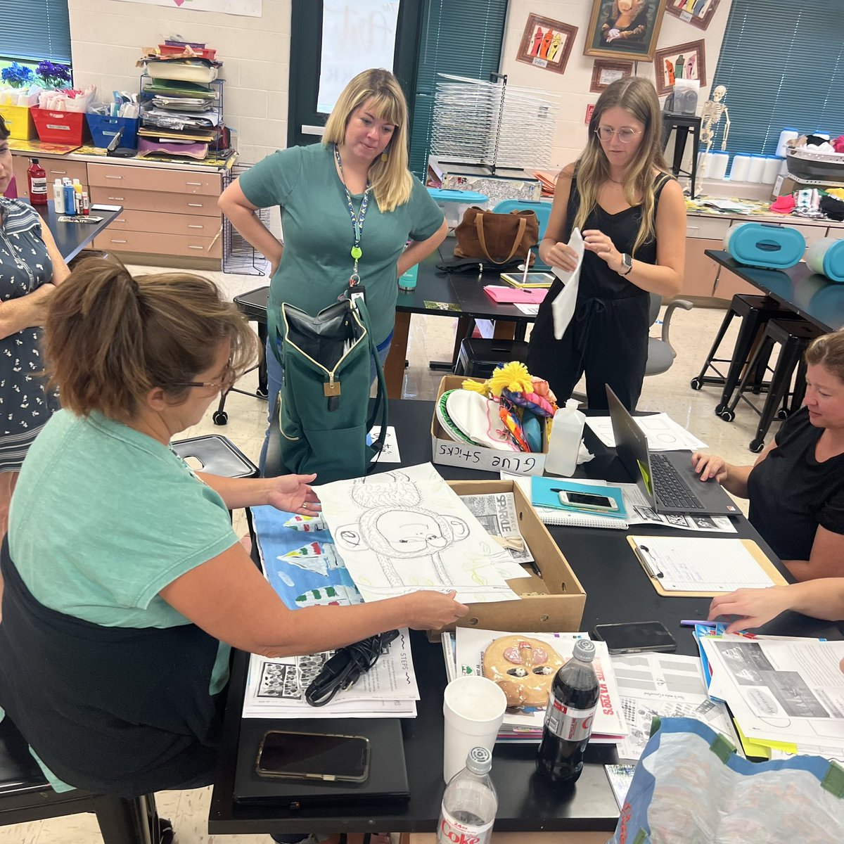Collaborating &amp; getting set up for the new year with the Dickson County Elementary Art Teachers! 🎨 #everystudenteveryday  #soexcited