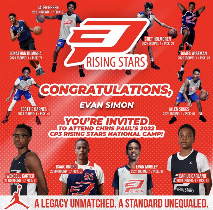 Thankful to receive an invitation to @CP3RisingStars invitational camp!!! @ArsenalHoops @CoachJBAH @evan_asleson @PrepHoopsMO @MichaelAsleson