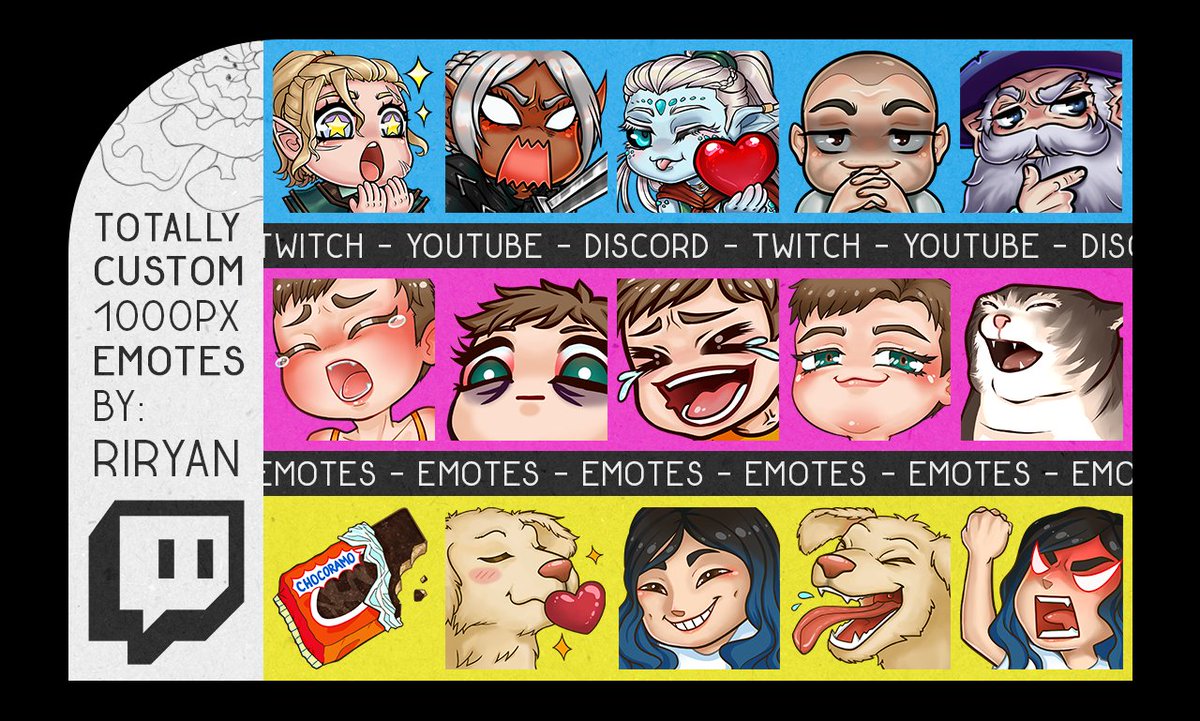 riryan_art's tweet photo. @BrettUltimus hewo. I do emotes 😚 https://t.co/Vcrgz9R3I5