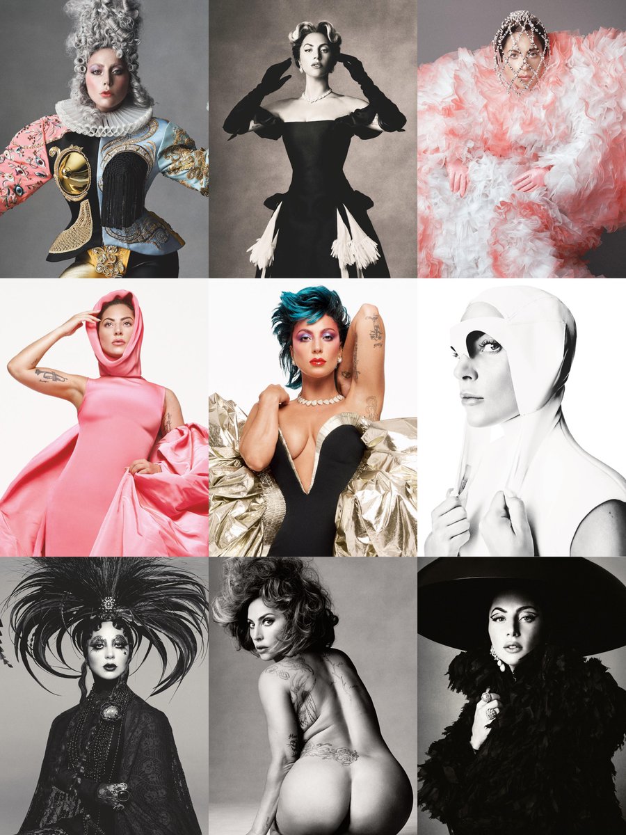 ThrowbacksGaga's tweet photo. 1 year ago today: Lady Gaga photographed by Steven Meisel for British Vogue. https://t.co/u3rZp4RQB5