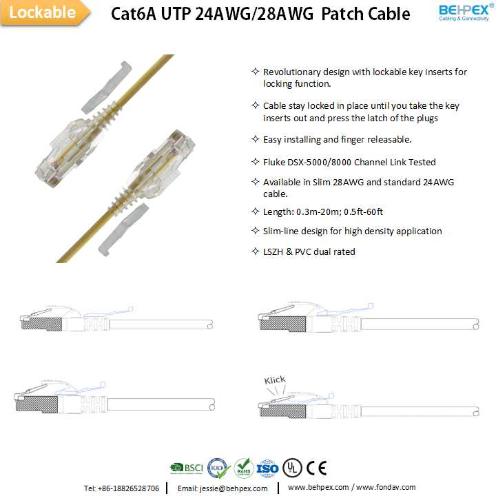 behpex's tweet photo. Behpex innovative lockable Cat.6A slim patch cable solution includes key insert, making the cable with locking functions. It prevents unauthorized personnel from disrupting vital network connections
#Lockable #patchcord #networkcable #structurecable #Cat6 #utp #cablingsolution https://t.co/Fxw0dTPUKW