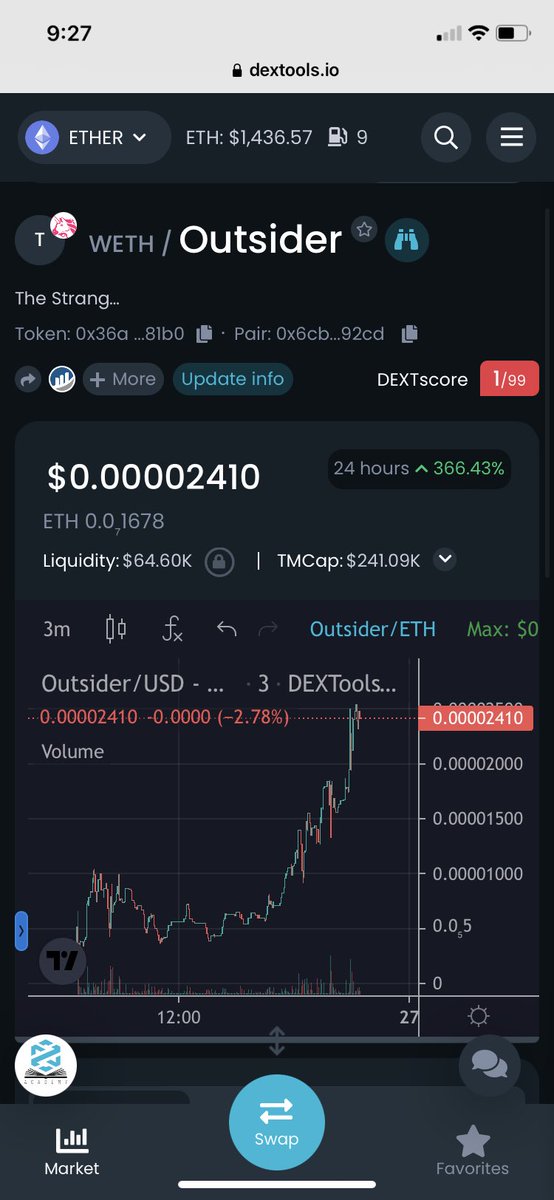 GonSendIt's tweet photo. @ChinaPumpWXC I’m an $Outsider who loves 0 tax ANTI MEV BOT PROTECTION and The LP is 🔥🔥🔥🔥🔥🔥🔥🔥 #ufotwitter #UFO #ETH #1000x #1000xgem #100xgem #gem @TheUFOtoken @ztrader369 @iambroots DEV GOT BANK ALSO  150 #ETH from a centralized exchange😳 @TSR_Outsider https://t.co/EI2ylIrRfs