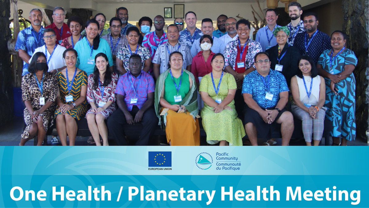 spc_live's tweet photo. The One Health/Planetary Health meeting convenes today attended by #PICTs representatives from health, agriculture &amp; environment sector facilitated by @spc_cps @MasseyUni @Sydney_Uni to strengthen #OneHealth #PlanetaryHealth approaches to priority issues identified in the region. https://t.co/JYDp3oWIOs