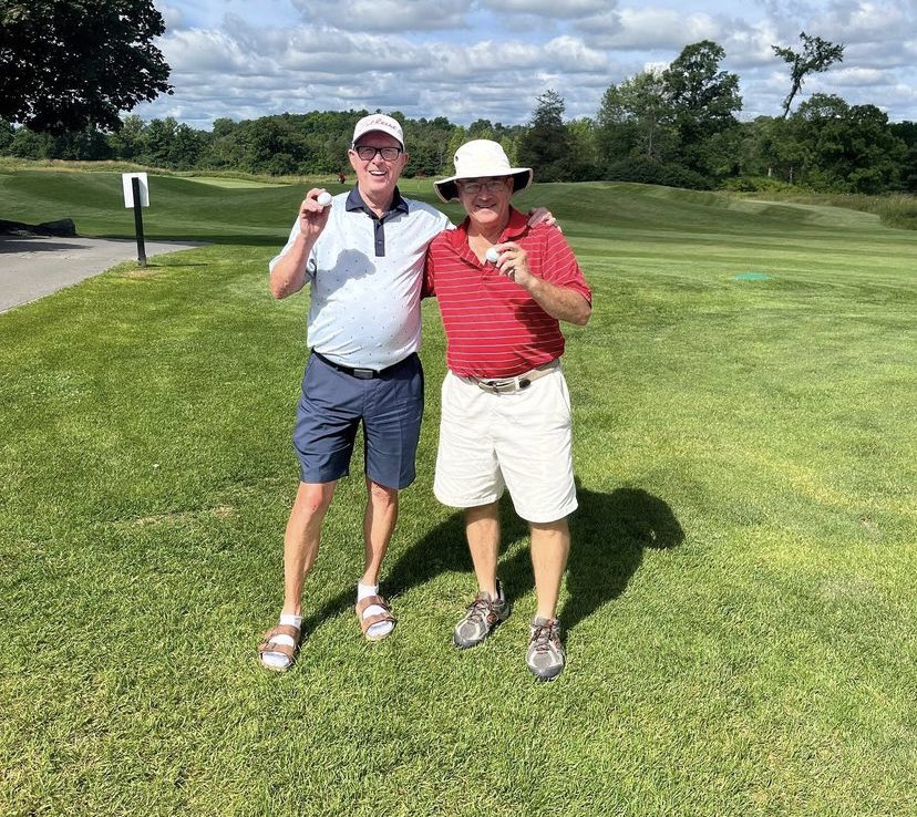 How do you play the 14th hole at Trillium Wood GC <a href="/trilliumwood/">Trillium Wood Golf</a> in Belleville? 

If you are Pat Glancey and Garry Donovan you both make an ace while playing together today! 😳

Congrats to both on the exceptional shots.