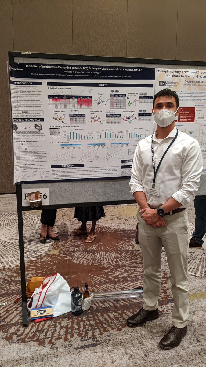 jkellogg916's tweet photo. So much awesomeness we had to have a second night! Delighted and proud of my super grad student Cisco and undergrad extraodinaire @danikaboltz for their posters on #cannabis #hypertension and #botanical #naturalproducts! #ASP2022 https://t.co/og8EWoMFCx