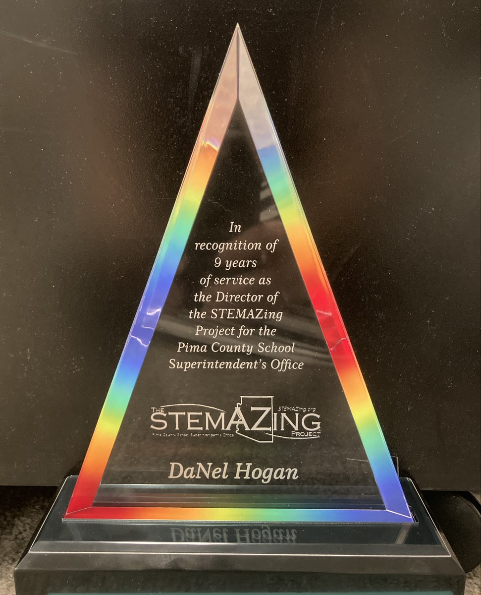 STEMAZingST's tweet photo. It's time! After 9 yrs, a new chapter in my career is on the horizon. My last day as Director of The #STEMAZing Project @PimaSchoolSup's Office is Friday, July 29. Excited to start new position as a Learning Officer with @WatersCenterST on Sept 6! #STEMAZingST begins! https://t.co/jLJCjoM4x7