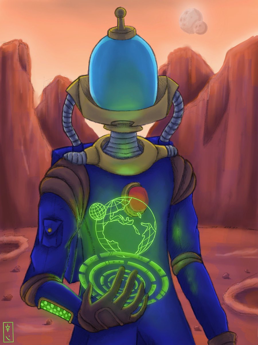 SpicyChamploo's tweet photo. “Destination: Earth” by artist @kevinburnettsc 

#spicychamploo #art #digitalart #joji #earth #astronaut https://t.co/J8PAHS8tDm