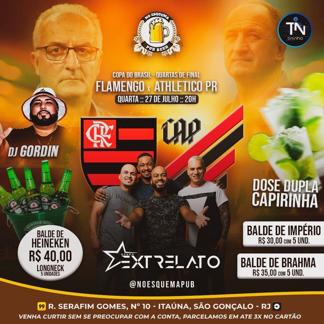 QUARTA FEIRA É DIA DO MELHOR PAGODE DO COMPLEXO DO SALGUEIRO NO ESQUEMA COM GRUPO EXTRELATO ☢️ DJ GORDINHO☢️ ANIMANDO SUA NOITE AINDA TEREMOS A TRANSMISSÃO AO VIVO DAS QUARTAS DE FINAL DA COPA DO BRASIL ENTRE  ⚽FLAMENGO X ATLÉTICO PR⚽ VOCÊ NÃO PODE FICAR DE FORA DESSA FESTA ‼️