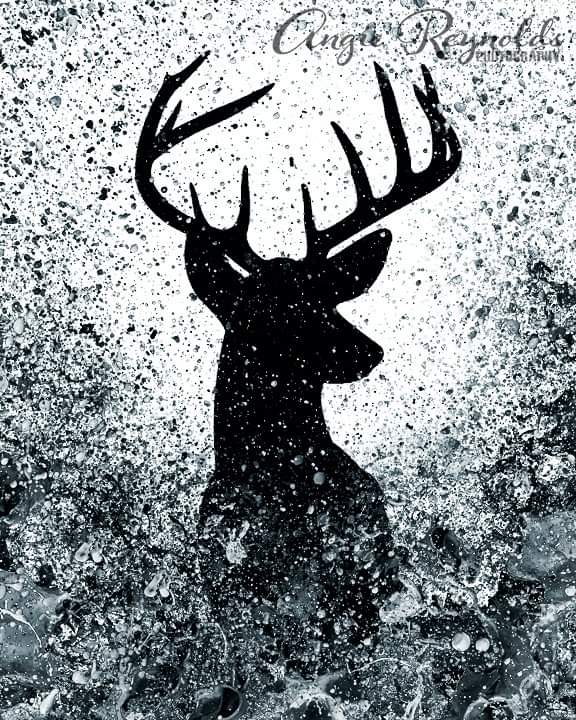 angie_R's tweet photo. My most recent stag image comes in teal, silver and gold, framed or unframed. 

All of my images on Facebook/Instagram/website can be purchased, just get in touch to order x

#stag #silhouette #deer #digitalart #splash #splashphoto #photoshop  #surreal #art #artist #digitalartist https://t.co/BANKQDX5BK