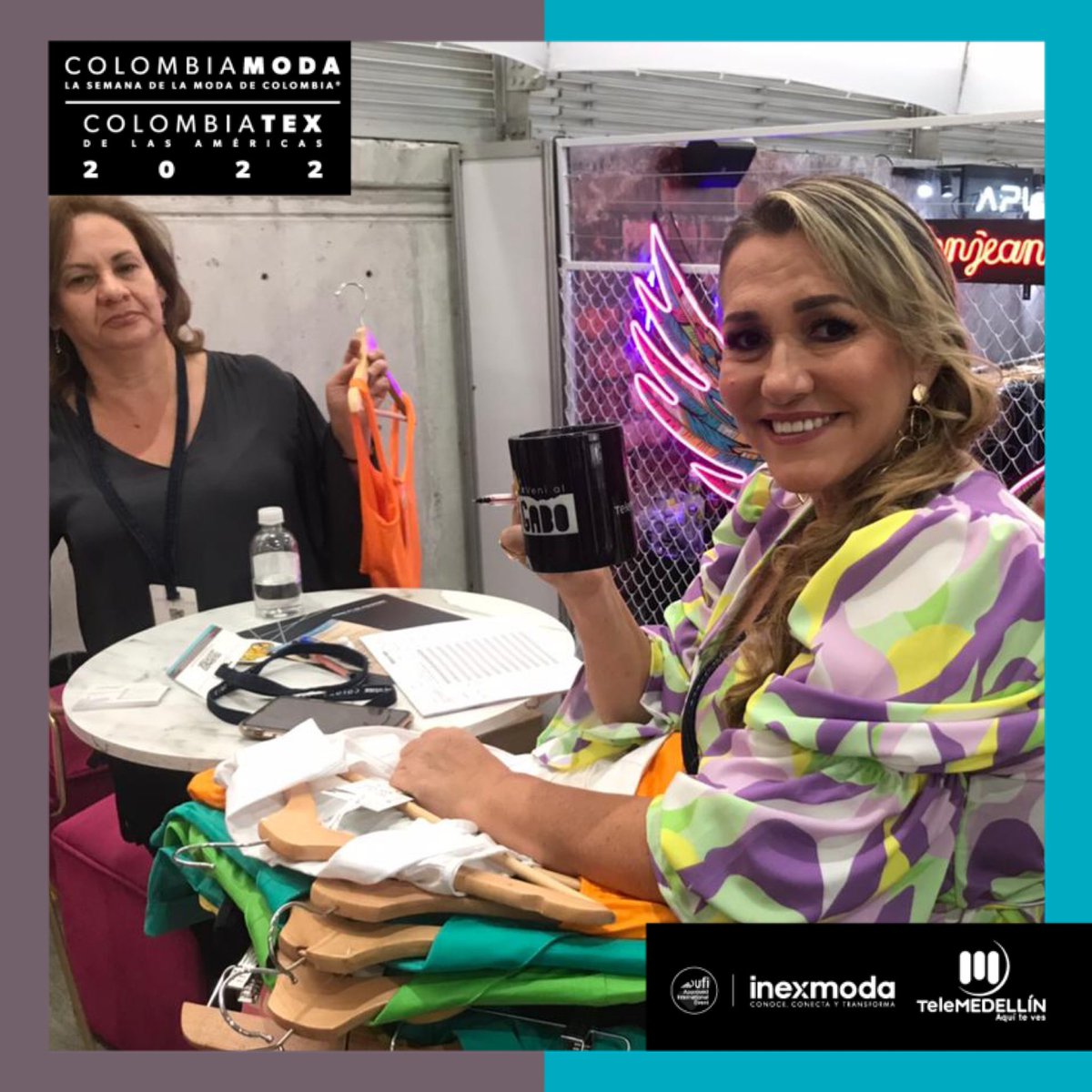 Telemedellin's tweet image. Seguimos recorriendo cada espacio de #Colombiamoda + #Colombiatex 2022 para conocer a las personas que visitan una de las ferias de moda más importantes a nivel mundial. #TMEsModa 👗🧵✨

Todos los detalles a través de nuestro sitio web: 📲 bit.ly/3BdAz7v