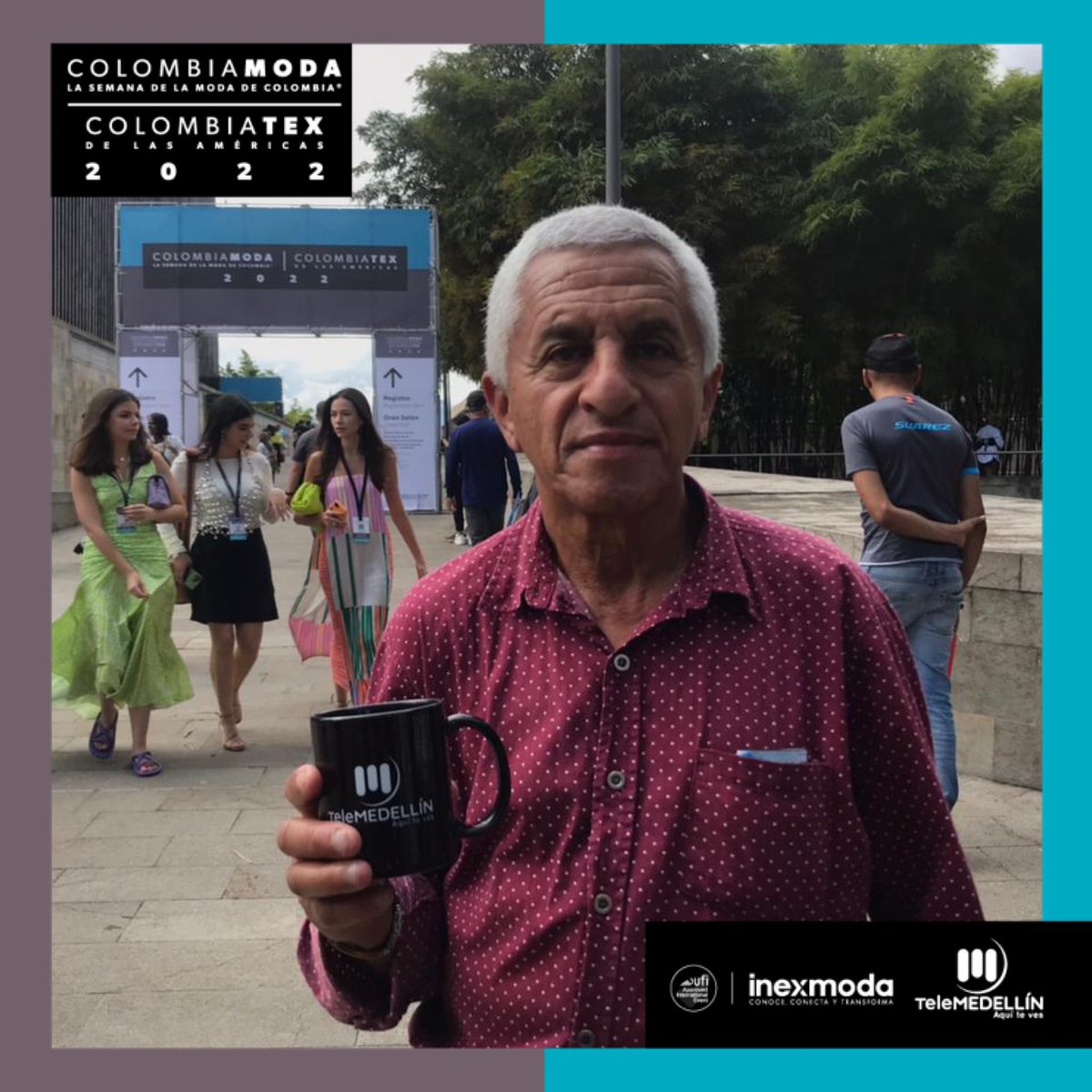 Telemedellin's tweet image. Seguimos recorriendo cada espacio de #Colombiamoda + #Colombiatex 2022 para conocer a las personas que visitan una de las ferias de moda más importantes a nivel mundial. #TMEsModa 👗🧵✨

Todos los detalles a través de nuestro sitio web: 📲 bit.ly/3BdAz7v