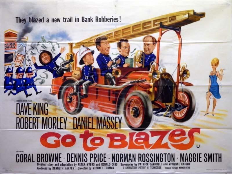 Tonight's #LeesureTime: GO TO BLAZES. Another fun little 1960s British caper flick. Robert Morley pops up in a lot of these. He's British, you know. :) 
#GoToBlazes