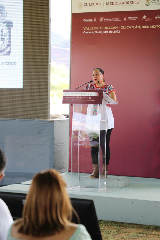 Mary_Luisa_AG's tweet photo. Pue. y Oax. comparten un tesoro.

Se entregó el Certificado de Bien Mixto Patrimonio Mundial Valle de Tehuacán-Cuicatlán: Hábitat Originario de Mesoamérica.

La responsabilidad es con las comunidades, cuidando su territorio.

Gracias @cultura_mx, @CONANP_mx, @Gob_Puebla, @GobOax. https://t.co/Jqzy7zz1tJ