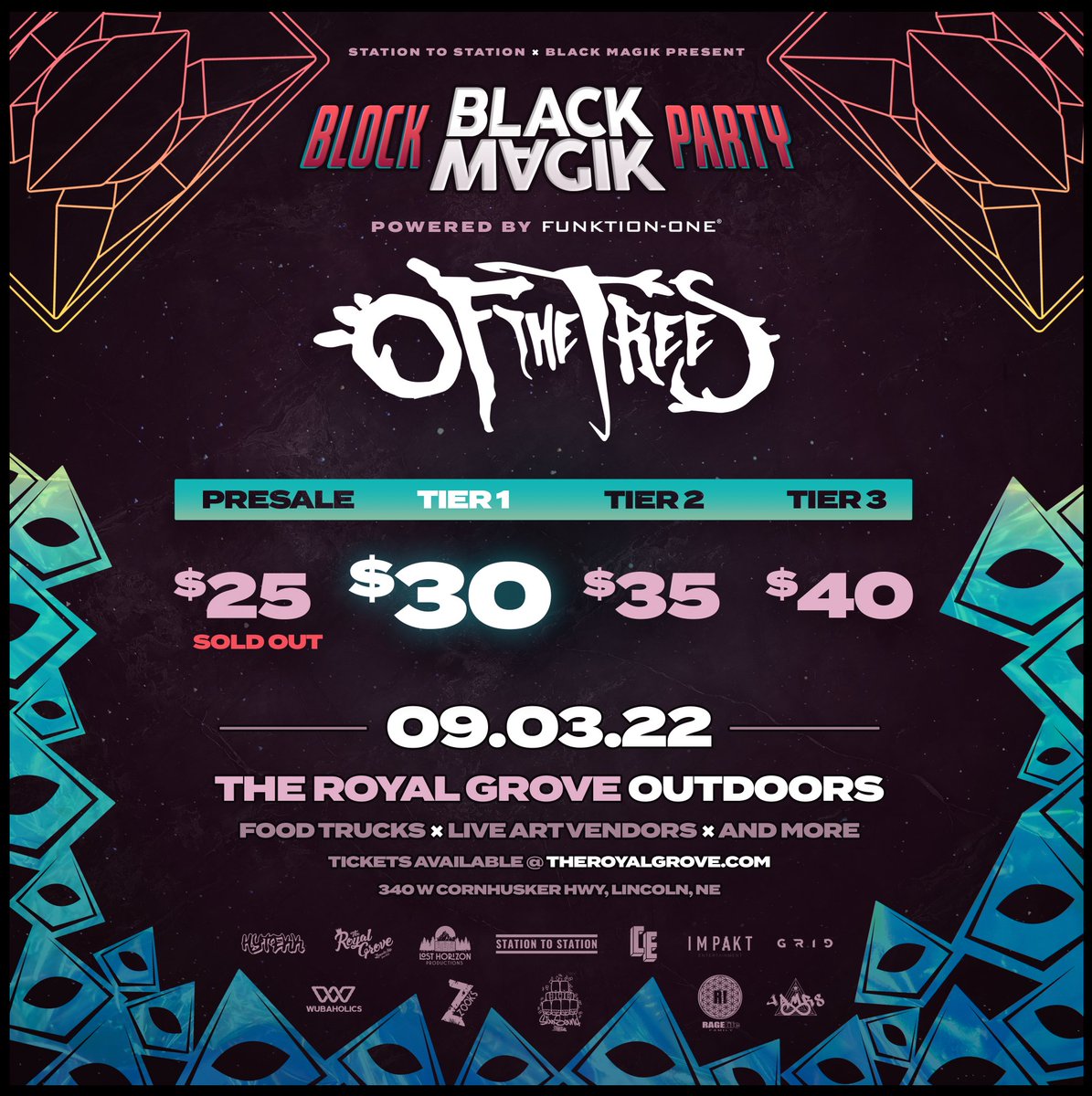 Pre-Sale Tickets for Black Magik Block Party ft. Of The Trees + More are SOLD OUT! Secure your tickets before prices increase again! 👀
.
Tickets: bit.ly/BlockPartyZOOKS