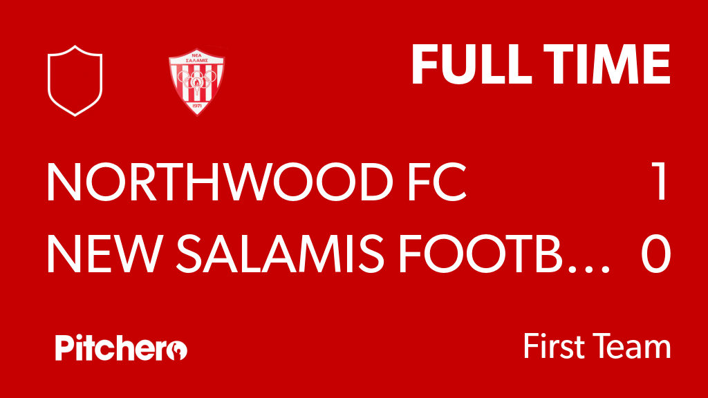 NewSalamisFCUK's tweet photo. FULL TIME: Northwood FC 1 - 0 New Salamis Football Club
#NORNEW #Pitchero
https://t.co/pXUH9V2V3V https://t.co/9tnI3dfOSW