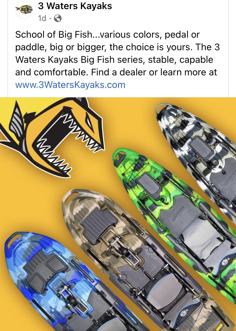 NcyakA's tweet photo. Comfortable, stable and affordable!! Why do you not own one?? 
#GOBIGFISH @feelfreeus https://t.co/1MrgYKOkTP