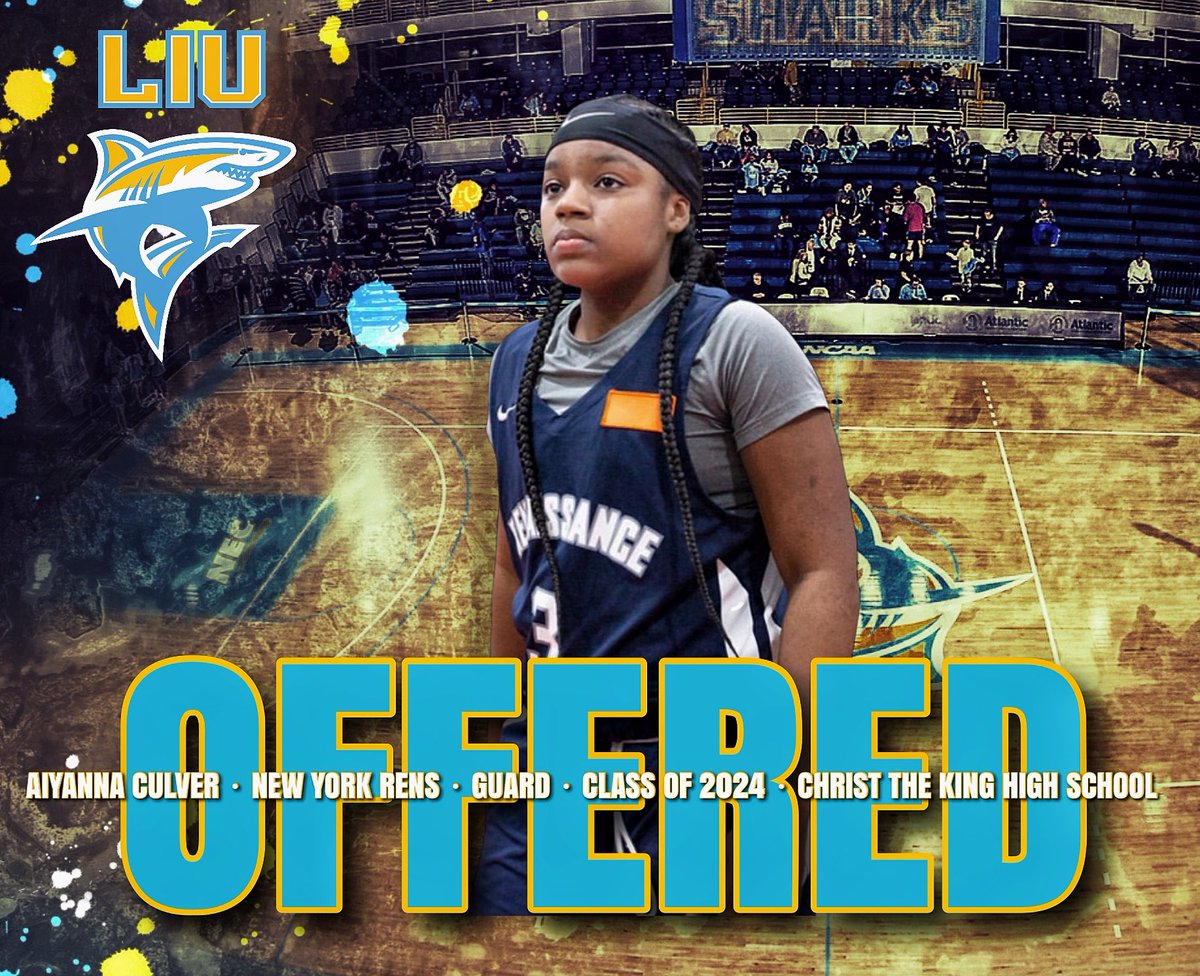 Congratulations to <a href="/aiyanna_culver/">Aiyanna Culver</a> on receiving an offer from <a href="/liuwbb/">LIU Women’s Basketball</a> !!! #classof2024 #thenamesaysitall #nyrensgirlshoops #nyrgirlshoops #nike #nikebasketball #newyorkbasketball #offered #hardwork <a href="/ctkwbball/">CTKWBBALL</a>
