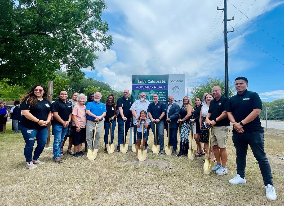 Celebrating the groundbreaking ceremony for Abigail’s Place on Friends of North Richmond formerly owned lot! 🎉 #BetterTogether #richmondtx #attackpoverty