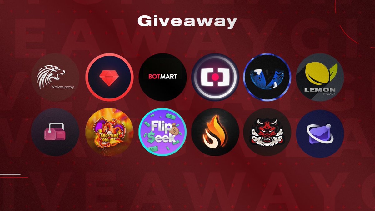botmrt's tweet image. Giveaway!

1 @botmrt 20$
1 @DispurGen Monthly
5 @Ruby_Retail Monthly
3 @WolvesProxy 2GB 
1 @Nova_Bott Key
1 @OsirisRaffleBot Key
3 @LEMONPROXY2020 1Gb
5 @OniNotify Keys
1 @lbfcook &amp;amp; @FlipSeek Monthly
2 @BoostedDrops Renewal
1 @RyzeTools Renewal

Like, follow, RT and Tag 2 friends