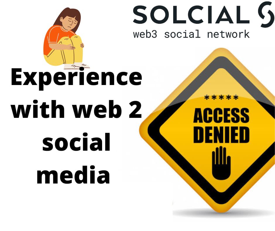 Almost every, if not all web2 solcial media networks restrict access to certain things. This is caused by the third party access. This im feature is built around a centralized space. @solcialofficial being decentralized allows room for freedom.