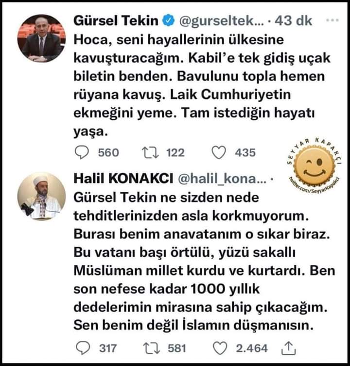Gürsel Tekine sen benim değil İslamın düşmanısın demiş Halil Konakçı hocamız ağzına sağlık hocam

#HalilKonakçıYanlızDeğildir