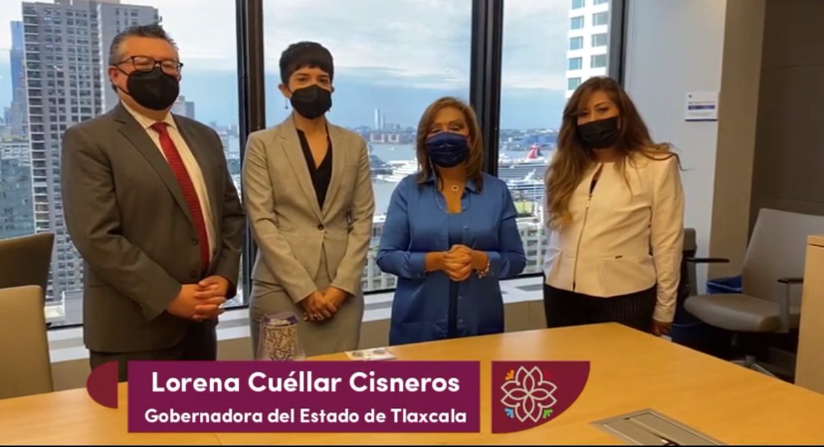 MigrantesTlax's tweet photo. Hoy nuestra gobernadora @LorenaCuellar sostuvo una reunión de trabajo con autoridades de @BklynCollege411🏫

#UnaNuevaHistoria #MigrantesdeTlaxcala https://t.co/bMUmhswWOL