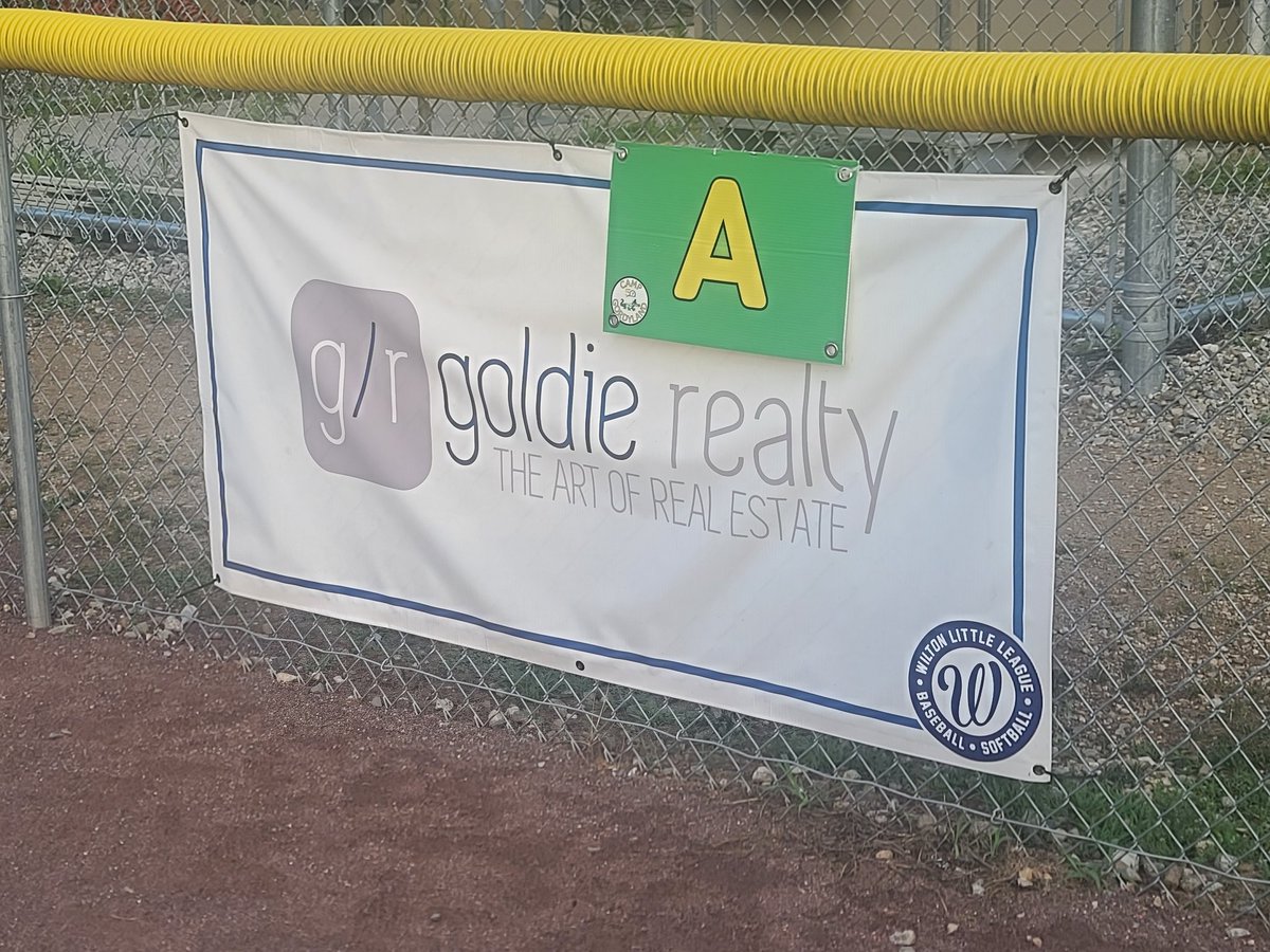 goldierealty's tweet photo. As we wrap up our summer baseball seasons, I'm Proud to have been a Wilton Little League supporter this year!! #wiltonlittleleague #wiltonbaseball #littleleague #faiefieldcountyrealestate https://t.co/bve3bIJunN