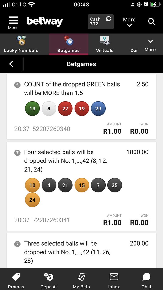 T_Something7's tweet photo. @Betway_za  I got my numbers correct but did not win https://t.co/ibUmIOAd0B