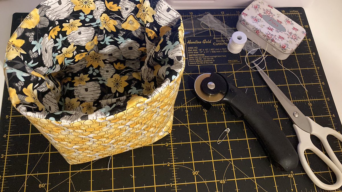 SLane80's tweet photo. Covid productivity knows no limits #sewing #hemline #bees #imadeathing #practice https://t.co/edCHhU4WSN