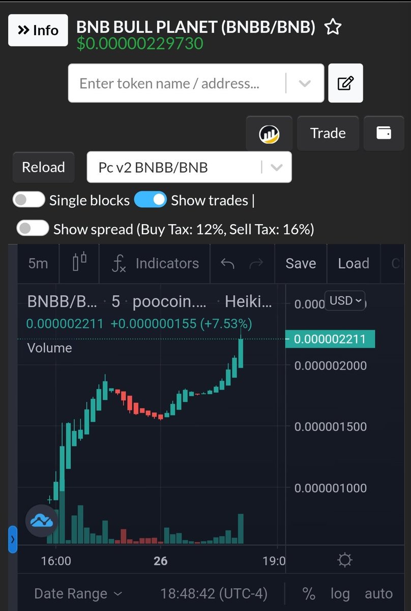 BNBBullBNB's tweet photo. The Bnb Bull got wing today and fly to almost 2.5k Mcap

Join us #Telegram 
https://t.co/FWw3FsWqEs

Contract : 0x52fe227A333A2254946364FbdE8AdeC3411Df6d3
#cryptocurrency #Moonshot #BNB https://t.co/gtTl6oGv6o