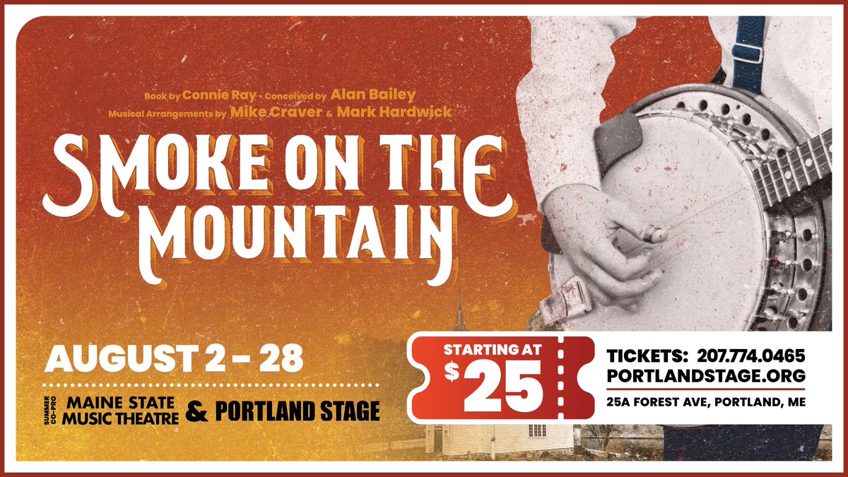 Live performances start in one week at Portland Stage!
Don't miss a rousing bluegrass musical straight out of a Saturday Night Gospel Sing with a hilariously imperfect twist! 
Buy Tickets: portlandstage.secure.force.com/ticket/#/event…