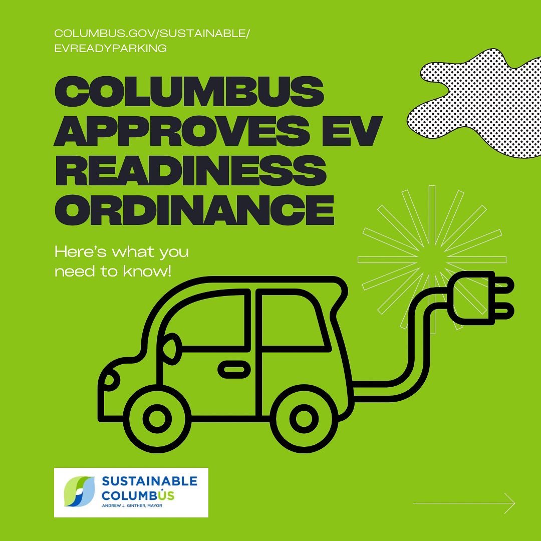 SustainableCol1's tweet photo. 🚨ICYMI🚨 - @ColumbusCouncil had a packed Agenda last night but Columbus passed an EV Readiness Ordinance! @MayorGinther @RobDorans @CMEVRemy #sustainablecolumbus #ElectricVehicle #ColumbusOH #ActOnClimate https://t.co/40EzzhmRIt