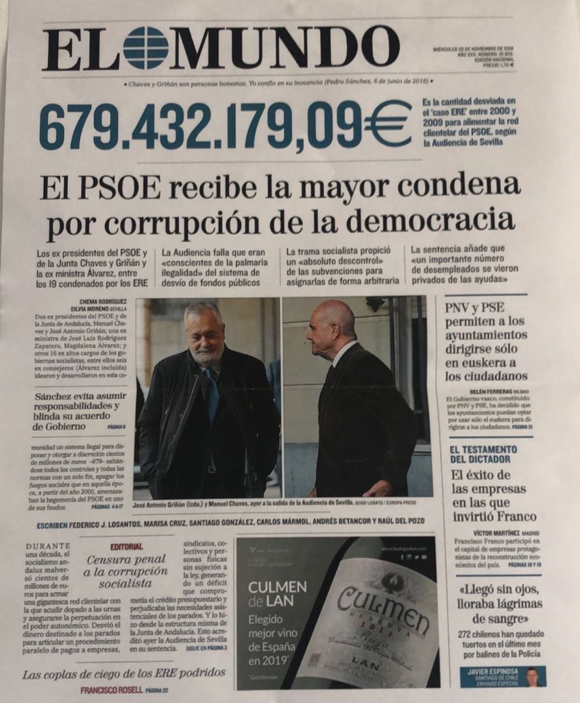 FigaredoJoseM's tweet photo. El PSOE robó 680 millones de euros a los parados andaluces.

Que no se nos olvide. Aunque en el parlamento andaluz ya hay un buen grupo para recordárselo a los cómplices…

😉@Macarena_Olona @Javicortes_VOX muy bien acompañados. https://t.co/jrQZmR2sCm