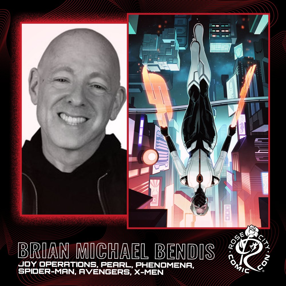 RoseCityCC's tweet photo. β¨ CREATOR ANNOUNCEMENT β¨
Meet @BRIANMBENDIS at #RoseCityComicCon! Brian is best known for co-creating #MilesMorales, #NickFury, and #JessicaJones as well as for his work on #JoyOperations, #Pearl and more!
π€ Guests: https://t.co/TnurRQ20iZ
ποΈ Badges: https://t.co/lfxJEoe4ut https://t.co/EJ9dtCVdA6