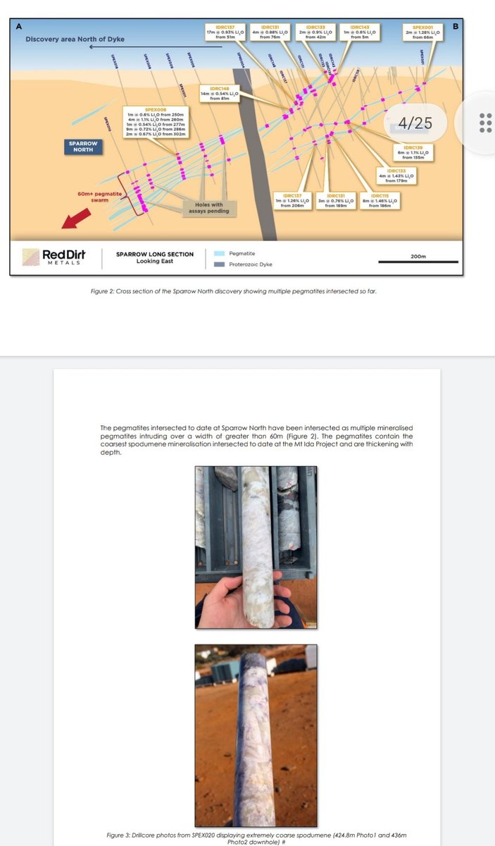 RawMinerals's tweet photo. $RDT confirming new #Spodumene #pegmatite #Sparrow 🔥🏅🇦🇺
 
Plus existing #Sister Sam pegmatite &amp; #Timoni Pegmatite

Then later #Blackbeard prospect, 
#Vane Prospect and #Forrest Belle prospect

Entire corridor is enriched with #Lithium #Spodumene

DYOR
#WA #MtIda #Hardrock 🇦🇺 https://t.co/6EnCUtCOko
