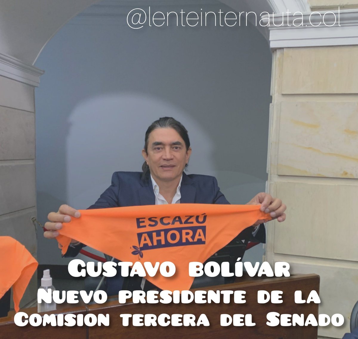 Lenteinternauta's tweet photo. #ultimahora @gustavo_bolivar Elegido el Nuevo Presidente de la comision tercera del Senado , donde se desempeñará en los 3 proyectos importantes que son : 

Reforma Tributaria
Presupuesto 2023
Plan Nacional de desarrollo.
#bogota #Senado #gustavobolivar #Colombia #Noticias https://t.co/0G0owyftnu